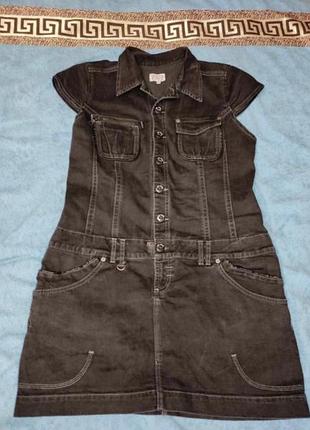 Джинсовое платье р.52