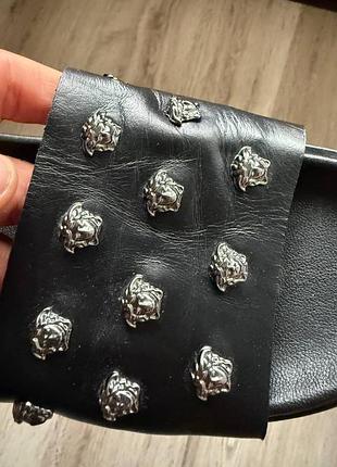 Шкіряні тапки versace оригінал 3