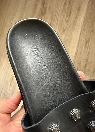 Шкіряні тапки versace оригінал 10