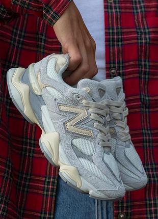 Кроссовки женские new balance 9060 light grey beige