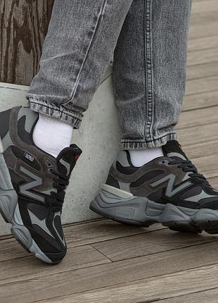Кроссовки мужские new balance 9060 termo black grey