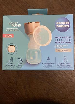 Молоковідсмоктувач canpol babies power pump, портативний електричний