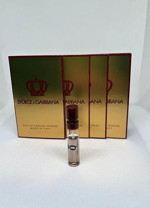Оригинальный пробник q by dolce &amp; gabbana eau de parfum intense парфюмированная вода