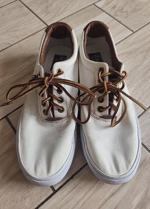 Кеди polo ralph lauren, лляні, р. 7d, устілка 25 см