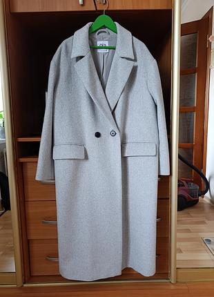 Шикарное пальто zara новое с м