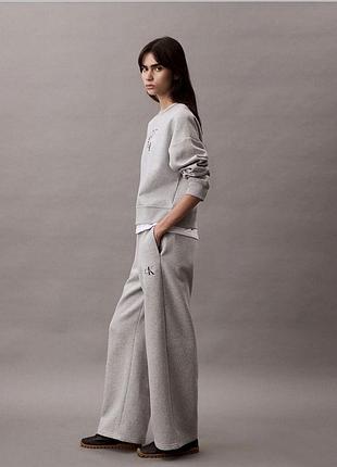 Спортивні штани жіночі calvin klein світло-сірі, розмір s