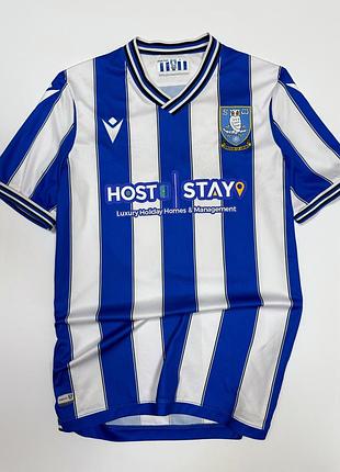 Macron sheffield wednesday чоловіча синя футбольна футболка з іграком #10 bannan оригінал
