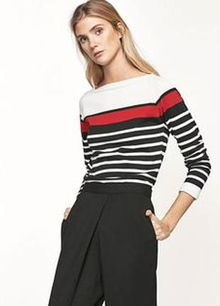 Светр massimo dutti смугастий  з льону