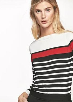 Свитер massimo dutti полосатый из льна 2