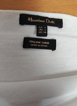 Свитер massimo dutti полосатый из льна 4