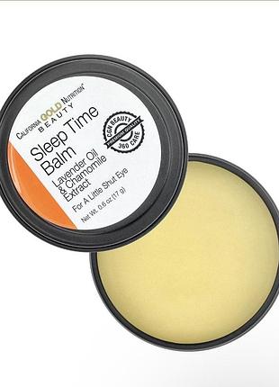 Бальзам для губ california gold nutrition beauty sleep time balm з лавандою та ромашкою, 17 г