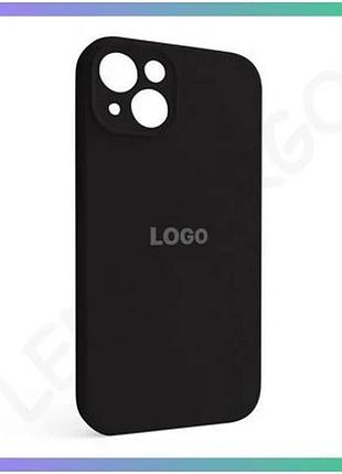Чехол full silicone case для apple iphone 13 черный силиконовый для смартфона с закрытой камерой sku_2710000232407