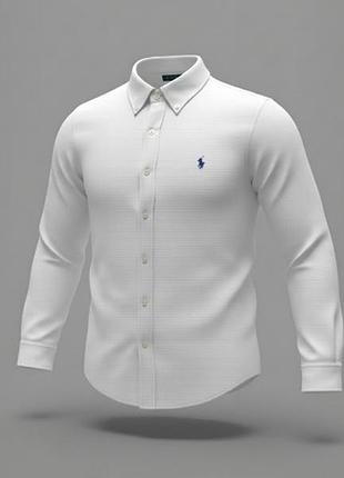 Оригинальная детская рубашка polo ralph lauren (размер м, 10-12 лет).