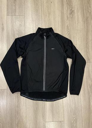 | l-xl| мужская велокуртка на флисе agu / софтшелл веложилет трансформер agu jacket black