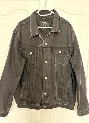 Нова чорна джинсова куртка оверсайз spp 's denim (туреччина).2xl