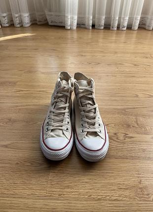 Кеди унісекс converse chuck taylor all star hi natural ivory 40 розмір