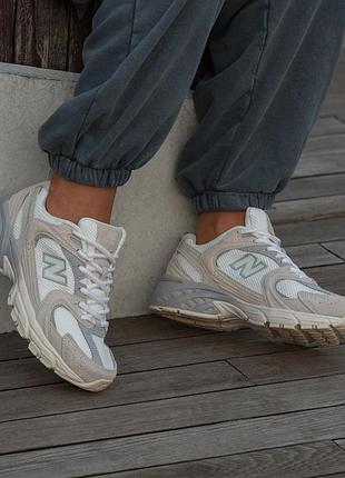 Кроссовки женские new balance 530 beige grey