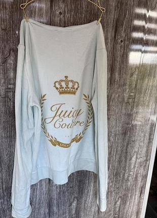 Жіноче худі juicy couture з капюшоном, блакитне