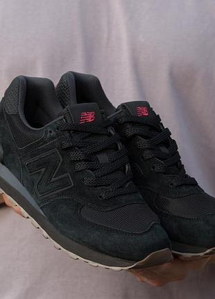 Кроссовки мужские new balance 574 classic black red