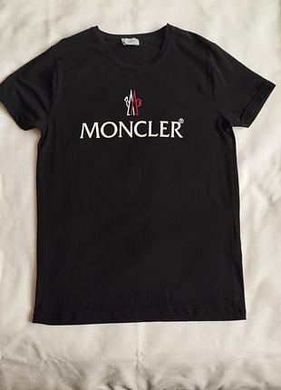 Футболка чоловіча moncler чорна розмір xl