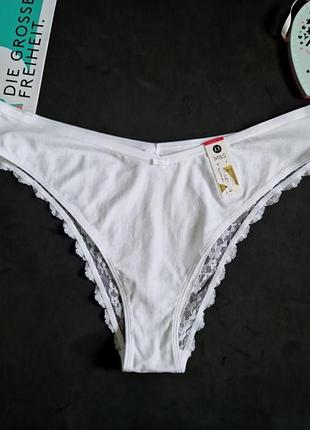 M&amp;s брендовые трусики р.16-18 бразилиано трикотаж