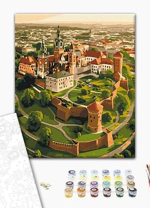 Картина за номерами "вавельський замок" bs54543l 48×60 см