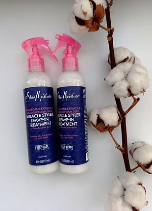 Sheamoisture miracle styler leave-in treatment sugarcane extract & meadowfoam seed, 237 мл