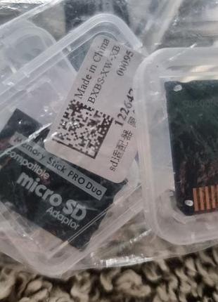 Адаптер microsd->memory stick pro duo черный микросд мемористик переходник memorystick