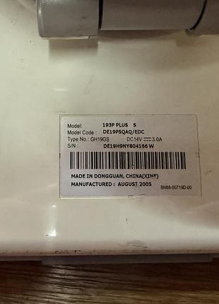 Монитор samsung syncmaster 193p plus 4