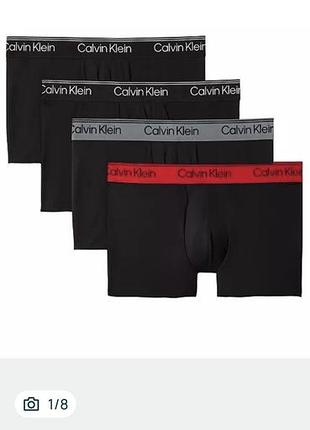 Труси чоловічі calvin klein боксери з мікрофібри чорні