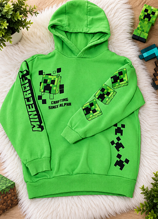 Худі для хлопчиків minecraft, зелене, 9-10 років