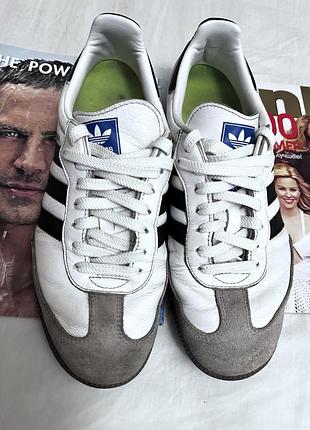 Кросівки чоловічі adidas samba білі шкіряні