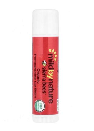 Бальзам для губ sierra bees organic pomegranate lip balm