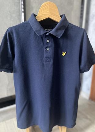 Поло дитяче lyle & scott темно-синє