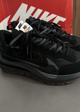 Кросівки чоловічі nike sacai x nike vaporwaffle чорні