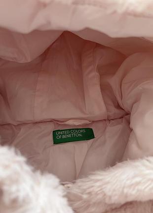 Куртка для дівчинки benetton рожева 2