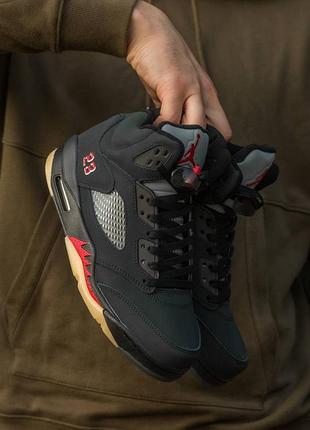 Кроссовки женские и мужские найк nike air jordan retro 5 gore-tex