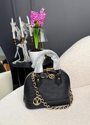 Сумка alma bb black leather 5