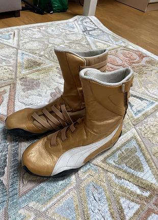 Кросівки puma moto high бежеві