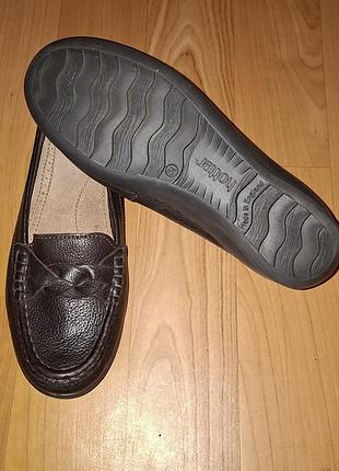 Кожаные туфли / мокасины hotter comfort concept (р. 38.5 / uk 5.5) — made in england