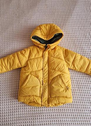 Куртка для хлопчика zara жовта 98 розмір