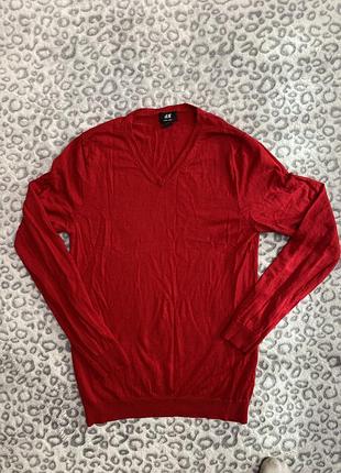 Класичний чоловічий джемпер / світшот h&m (merino wool)