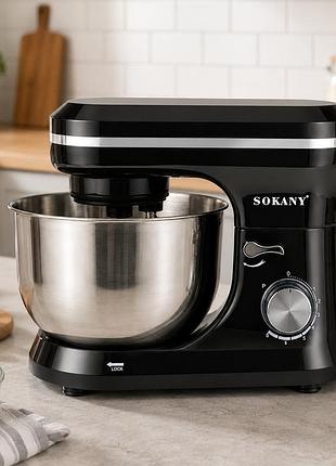 Кухонний тістоміс sokany sk-271 1200 вт / планетарний міксер 5л 8 швидкостей