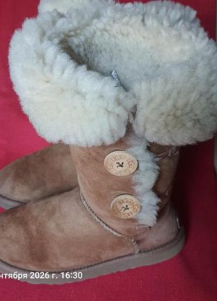 Ugg australia теплые зимние натуральные угги на толстой овчине