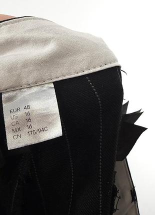 Черные широкие брюки в полоску h&amp;m 4
