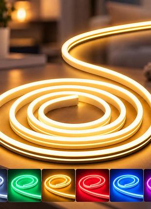 Силиконовая led лента 2m / neon светодиодная лента / водонепроницаемая лента неон