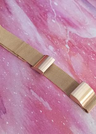 Шикарний новий металевий браслет у золотому кольорі на фітнес браслет fitbit charge 2