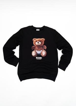 Кофта свитшот moschino underwear черный