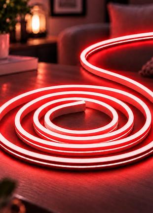 Силиконовая лента 2m / neon светодиодная лента / водонепроницаемая лента неон красный