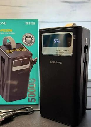 Повербанк borofone dbt35b 50000 мач / power bank 22.5w pd20w